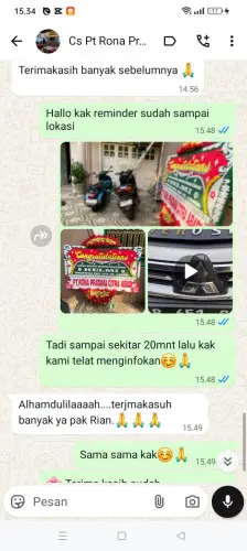 Testimonial Papan Bunga sudimanik